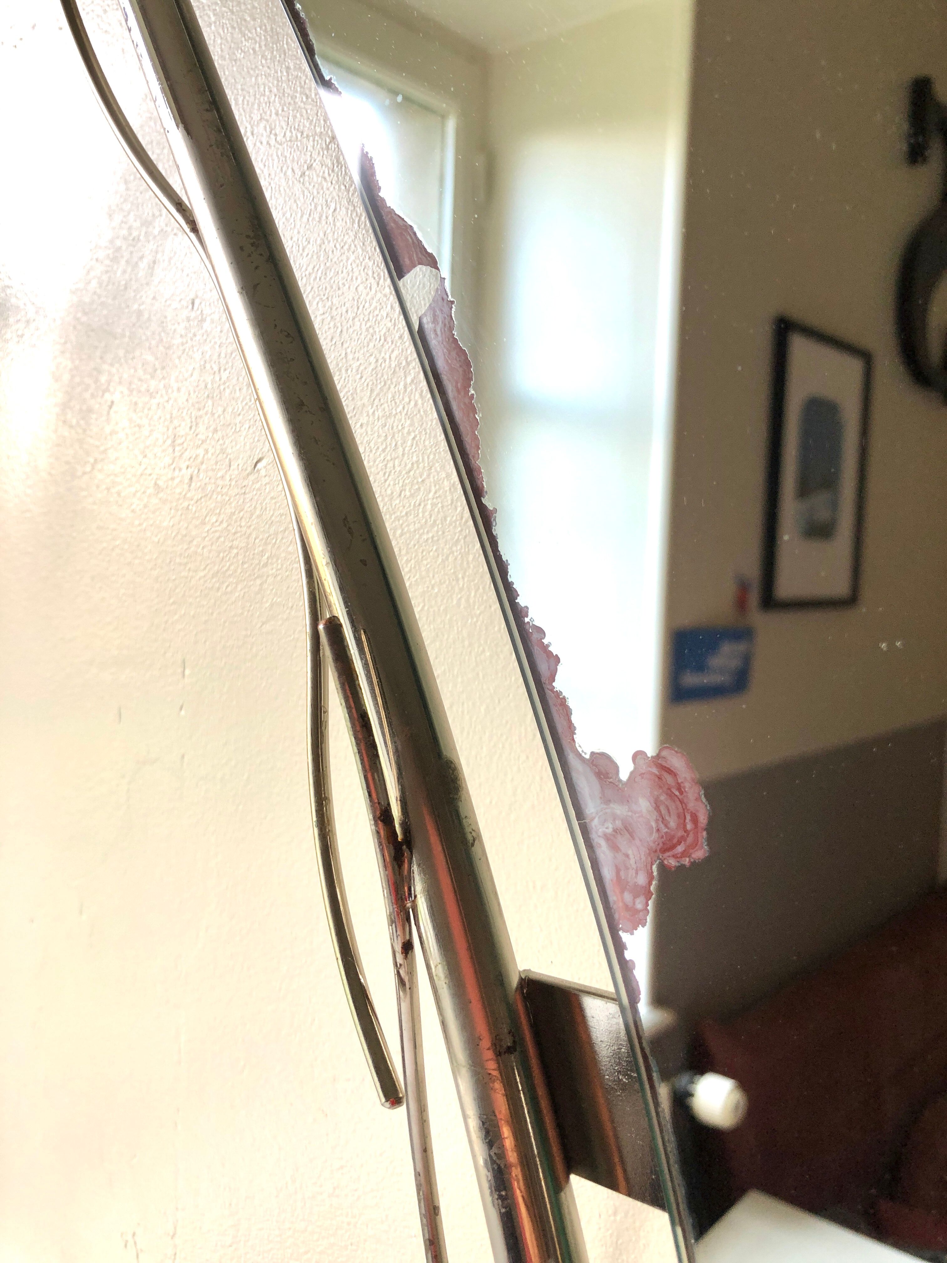 Miroir forme libre 1970 Italie, 98x66 cm