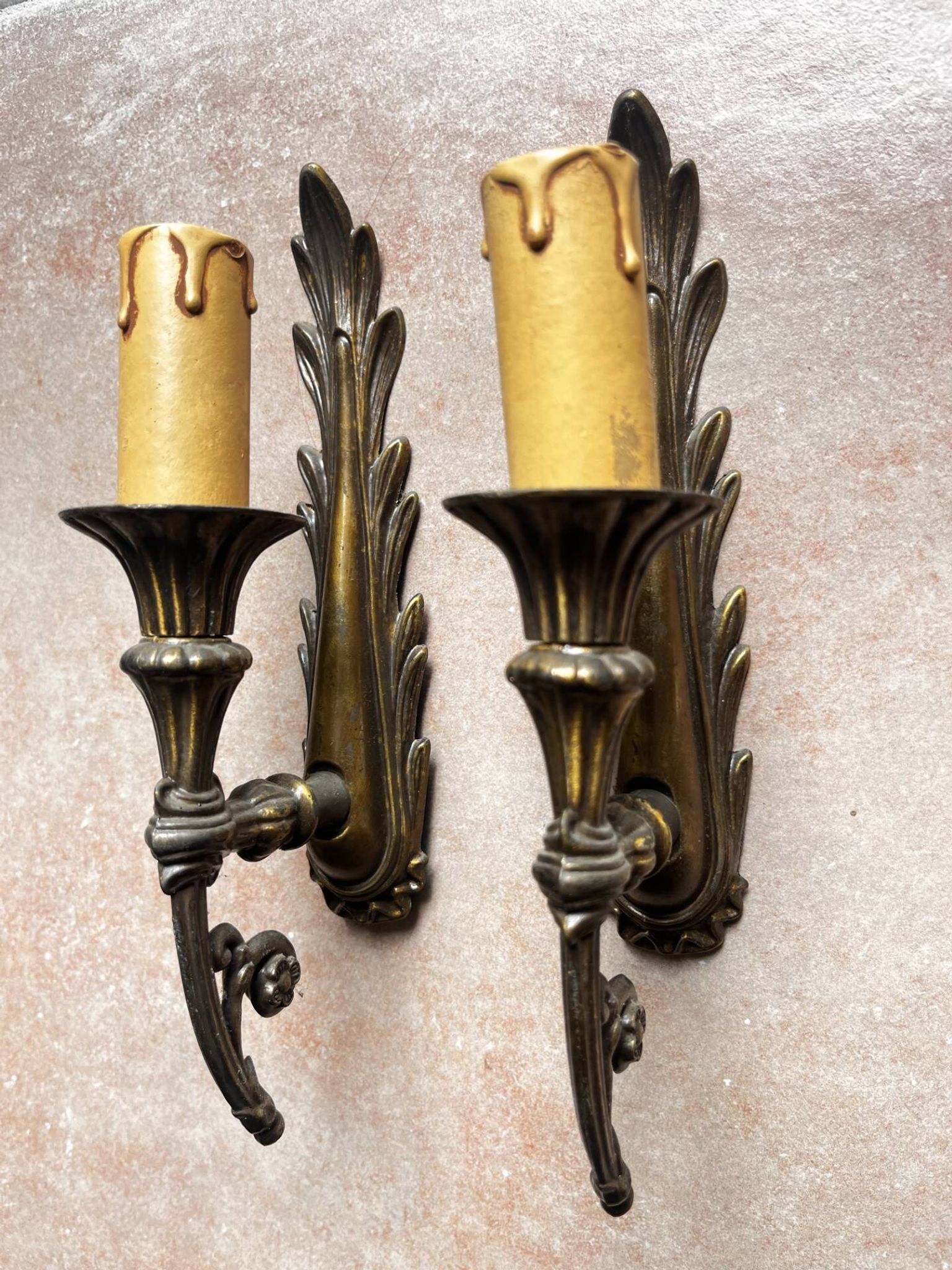 Pair of antique wall sconces