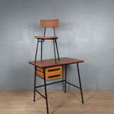 Vintage desk and children's chair set