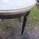 Bouillotte coffee table with antique marble top, Louis XVI style
