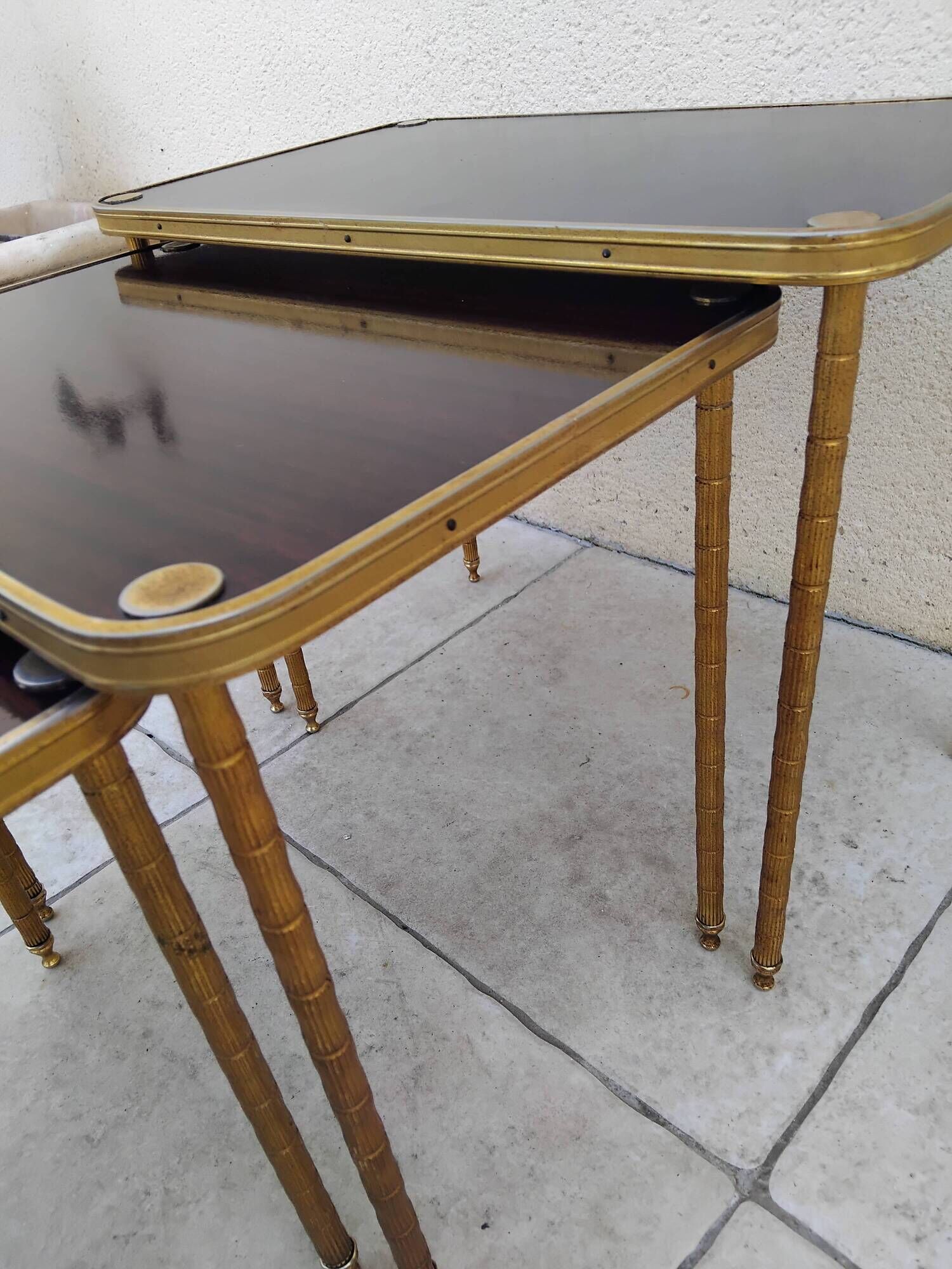 Table gigognes vintage