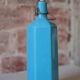 Bouteille de limonade en grès vernissé bleu , grès d'Alsace, poterie, collection