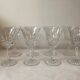 Suite of 8 water Baccarat Crystal glasses