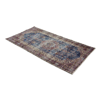 Tapis vintage Anatolien fait main 224 cm x 119 cm