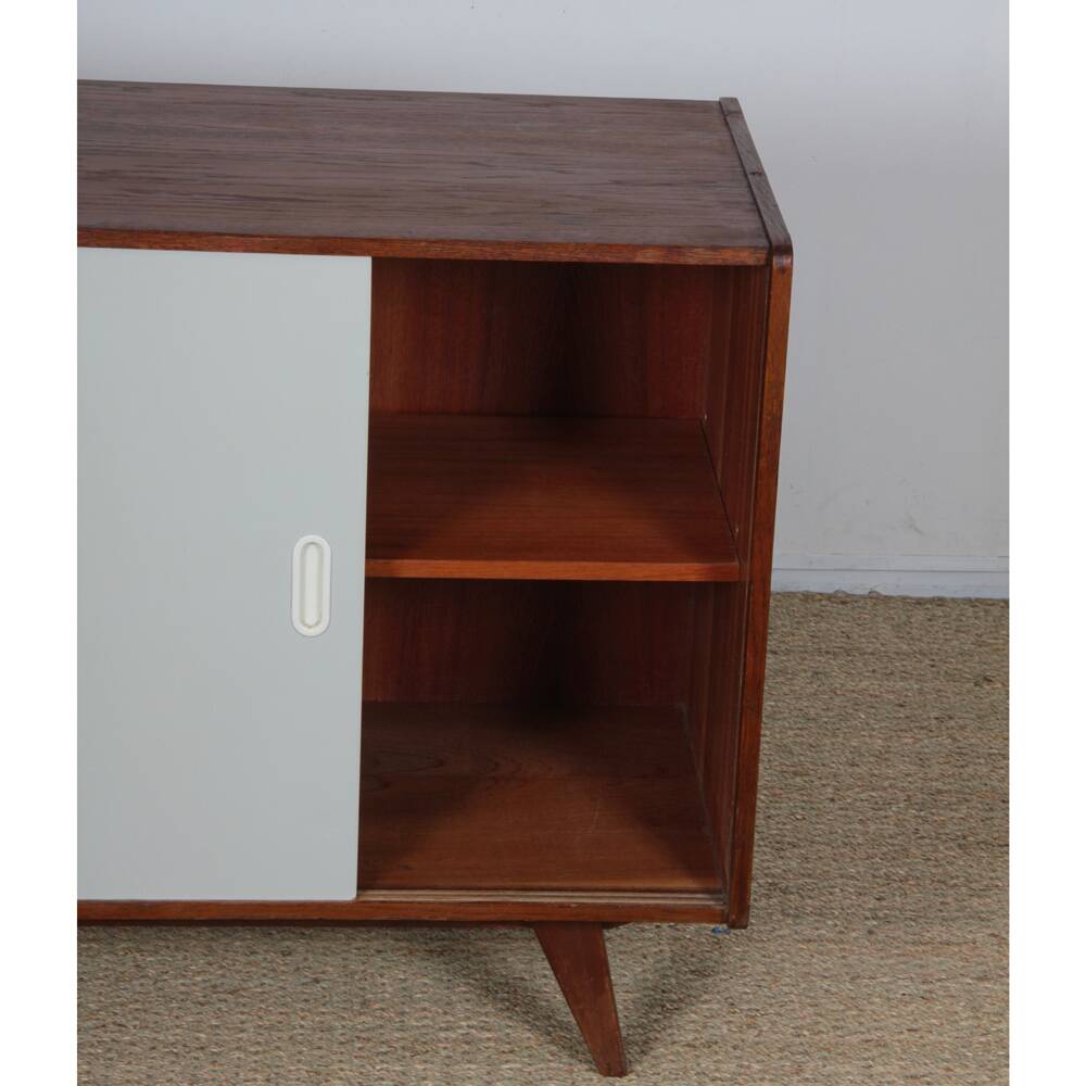 Commode jaune et blanche par Jiri Jiroutek, modèle U-452, 1960