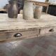 Large farmhouse coffee table with 8 drawers