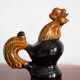 Brown Mid-Century Decanter Carafe Rooster