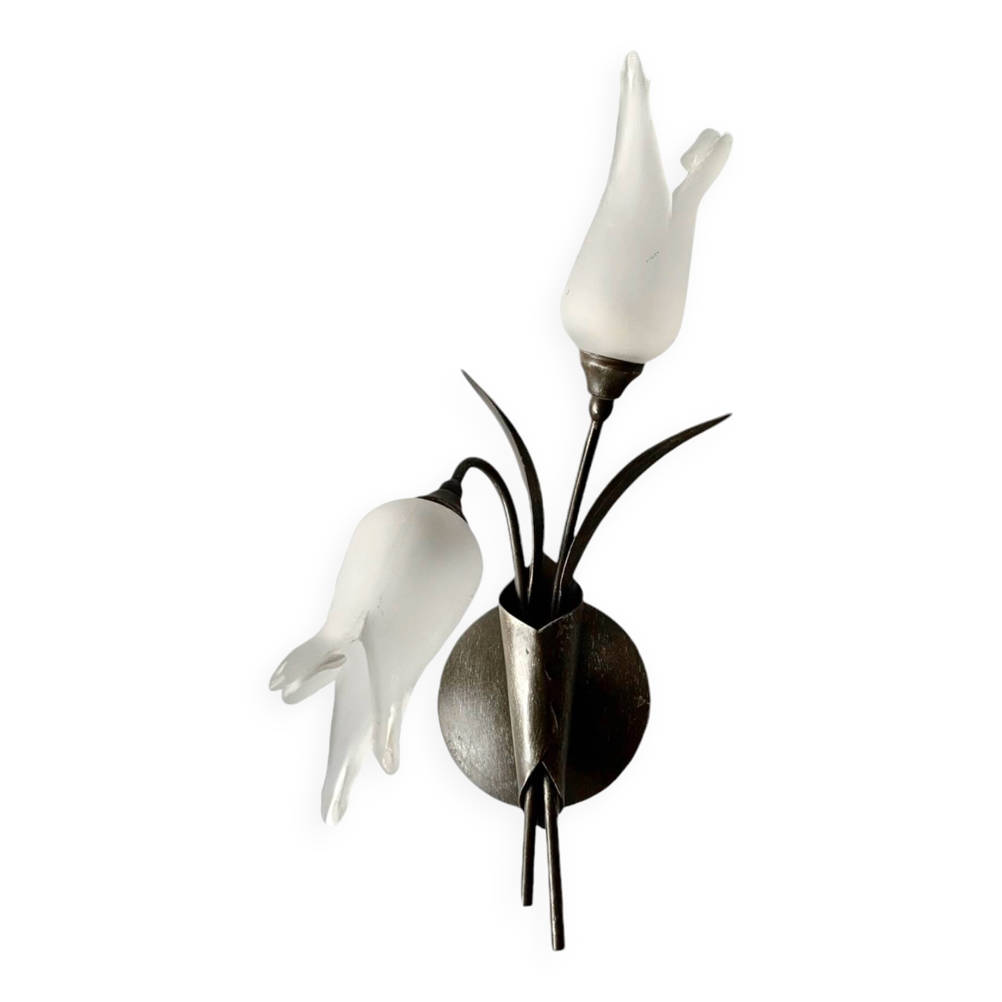 Vintage "tulip" wall light