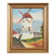 Painting „The Colourful Windmill”, Scandinavian design, 20th century, by Aage Verner Thrane