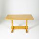 Solid pine table by Charlotte Perriand for Les Arcs, 1970s