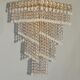 Crystal chandelier cascade, 1960s