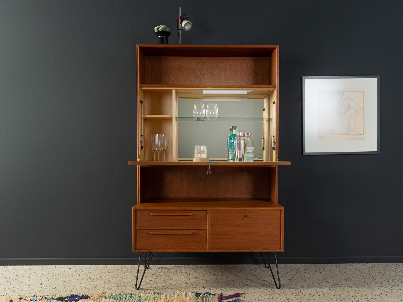 1960s Bar cabinet, Heinrich Riestenpatt
