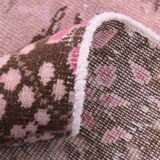 5x8 Pink Brown Vintage Area Rug 175x253Cm