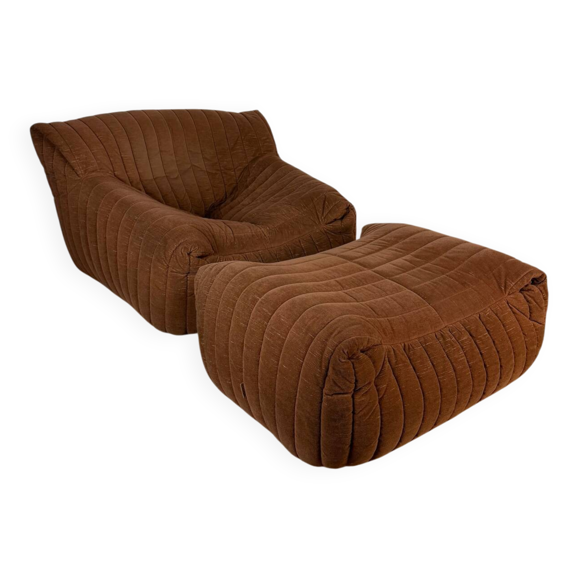 Armchair Annie Hiéronimus – Cinna – Brown corduroy – 1970s