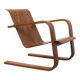 1930s modernist cantilever plywood armchair