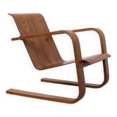 1930s modernist cantilever plywood armchair