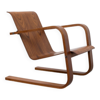 1930s modernist cantilever plywood armchair