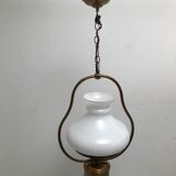 Suspension en laiton lampe à huile vintage
