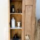 Small wardrobe in raw wood