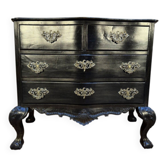 Portuguese commode in blackened wood