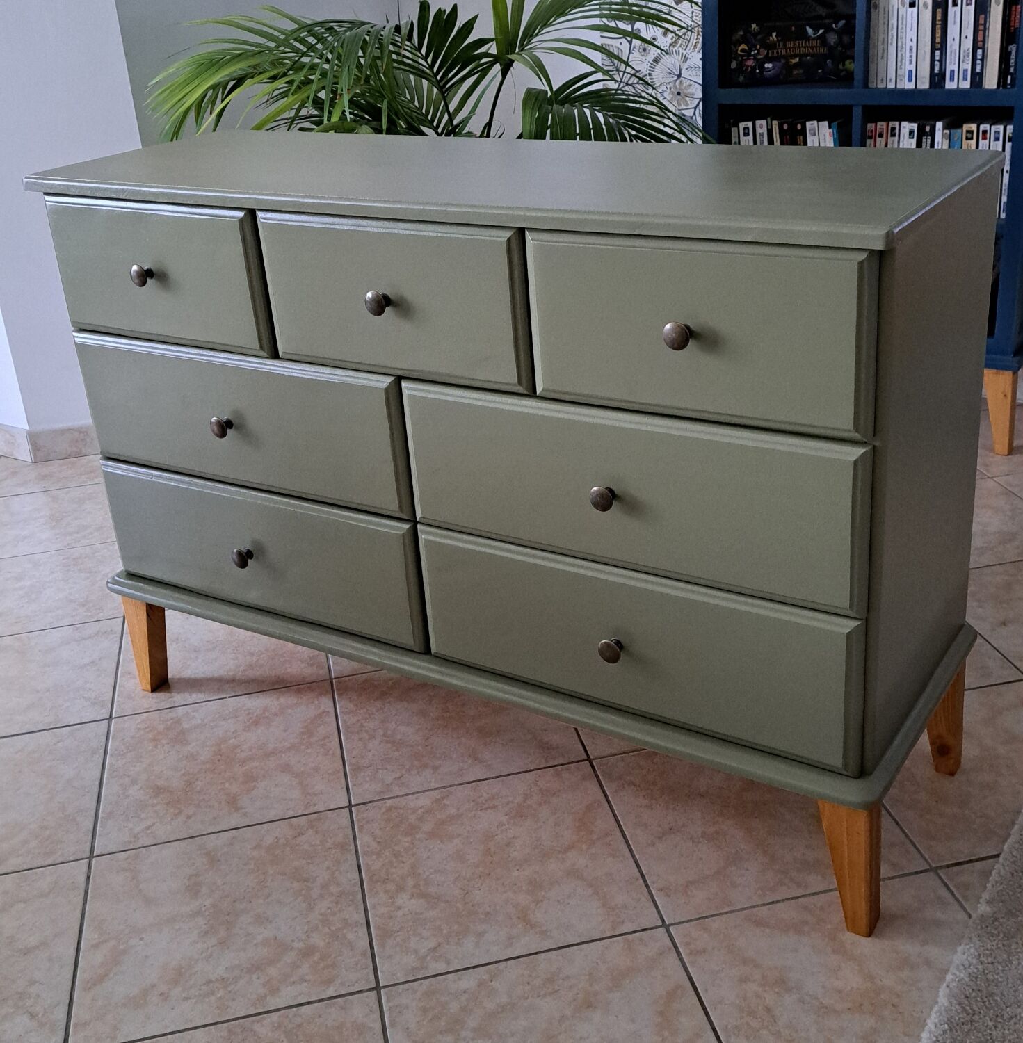 Commode basse vert Thisted