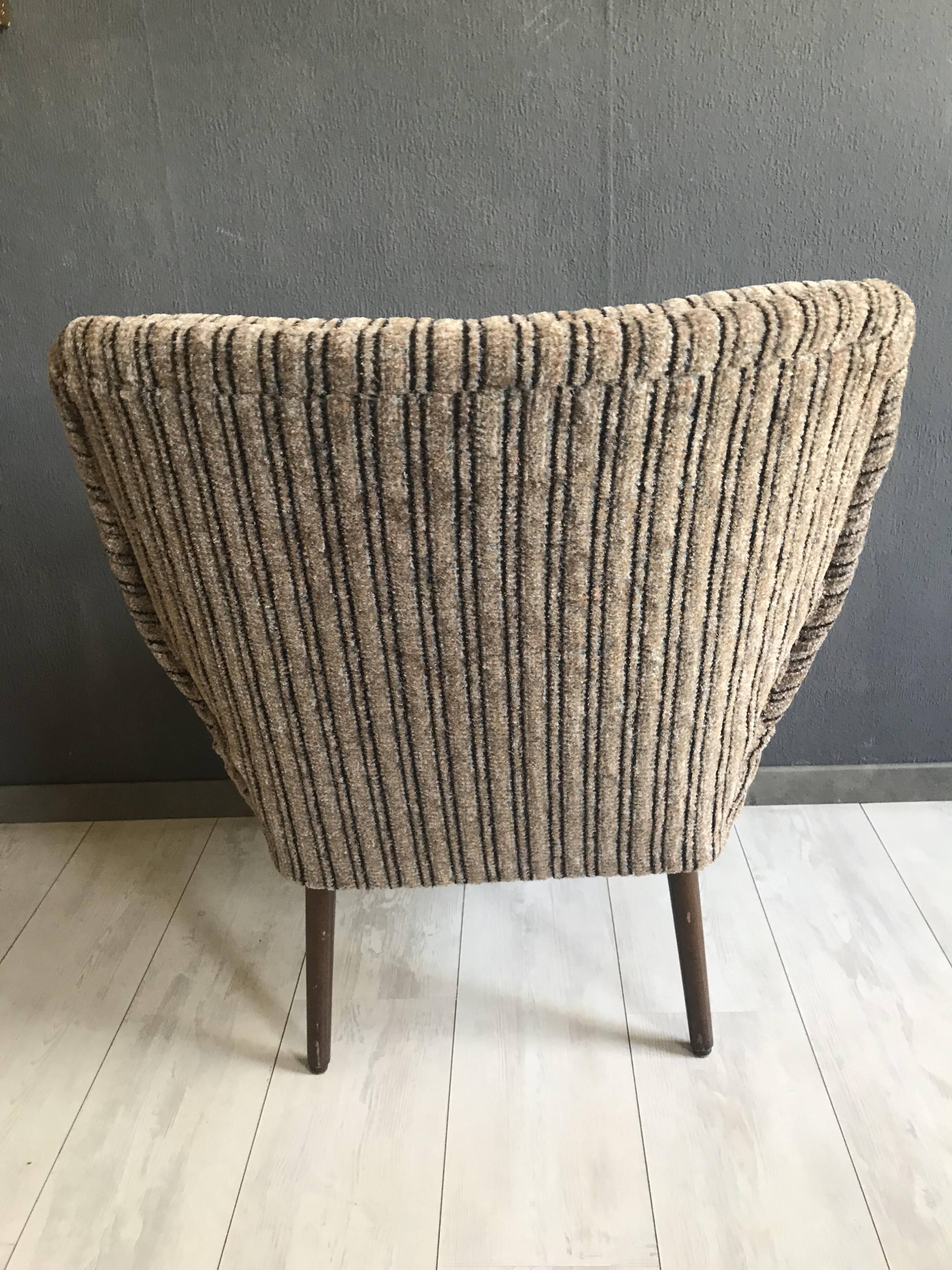 Set of 2 Vintage Cocktail Club Chairs, 1950s