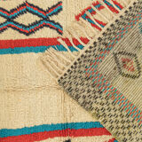 Vintage azilal, berber rug, 123 x 295