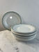 Lot de 12 assiettes plates en faïence Saint Amand 22,5cm