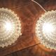 Ceiling light or wall light in moulded glass - 70s