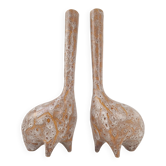 Pair of vintage zoomorphic vases from the 1960s.