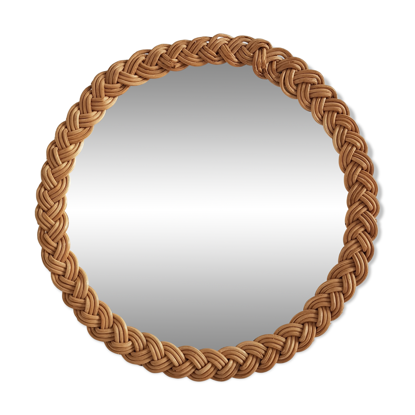 Mirror rattan Diam.24