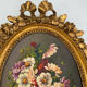Lot miniature paintings floral decoration 1920