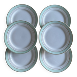 set of 6 vintage dessert plates