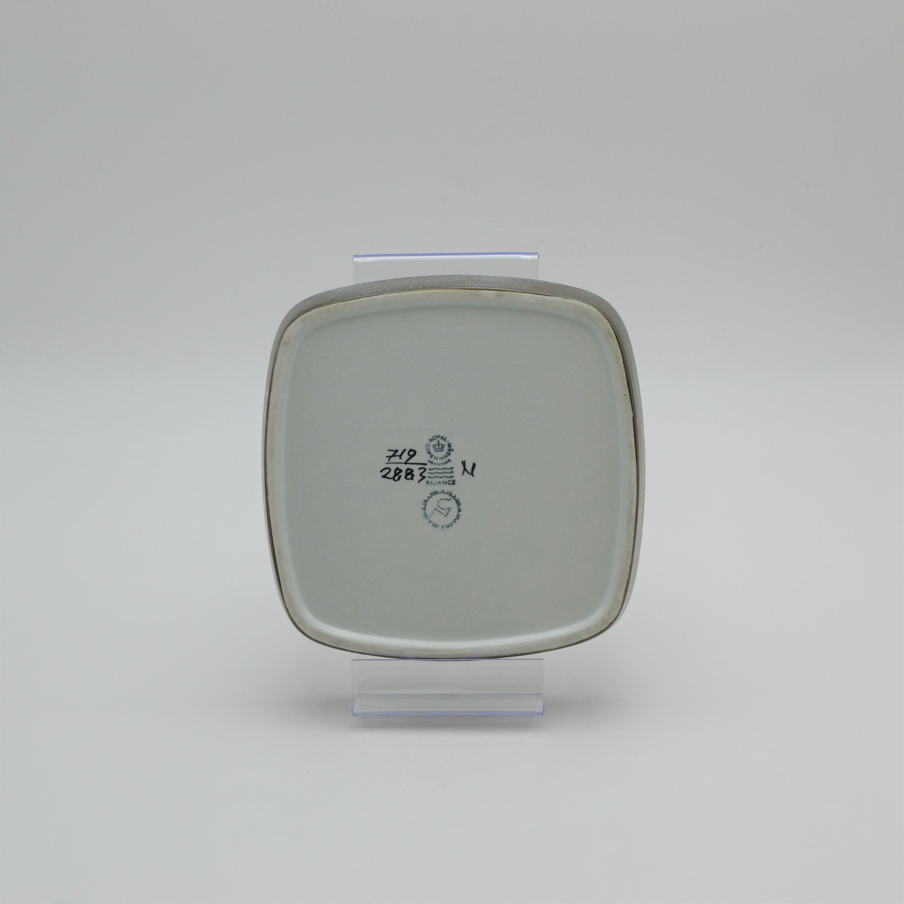 Set of four earthenware dishes Baca series by Johanne Gerber and Nils Thorsson for Royal Copenhagen