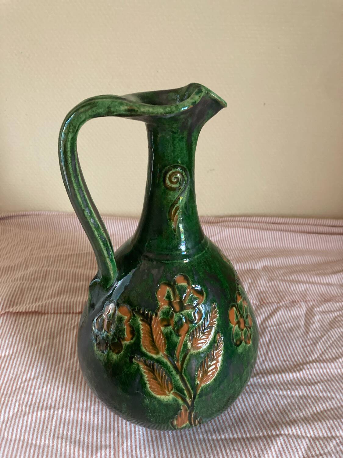Old terracotta jug