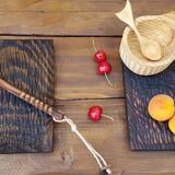 Burnt wood trivet
