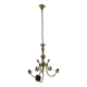 Polished Solid Brass Pendant Chandelier with Three Arms