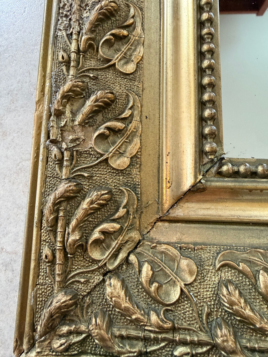 Golden Louis Philippe mirror