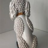 Sealed Dog Animal Glazed Ceramic Sculpture