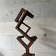 Sculpture “Balance”. a 1970s geometric abstraction in steel