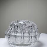 Glass globe flower holder, Reims, 19 holes, vintage 1950-1960