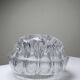Glass globe flower holder, Reims, 19 holes, vintage 1950-1960