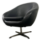 Vintage black armchair / lounge chair / 'Folke Jansson' armchair