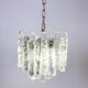 Ice crystal pendant light by Kalmar, 1960s