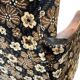 Vintage brown floral patterned cocktail chair/armchair
