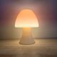 Peil & Putzer pink glass mushroom table lamp, 1970s