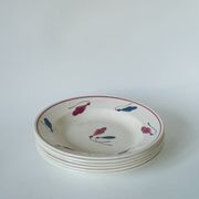 Set of 6 Givors soup plates, Perce-Neige model 1950