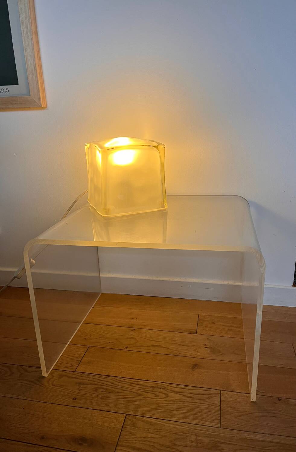 Lampe de table "glaçon" ikea des années 90