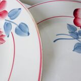 4 vintage dinner plates from the HBCM factory