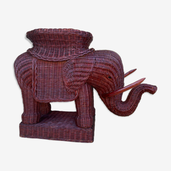 End of rattan elephant sofa